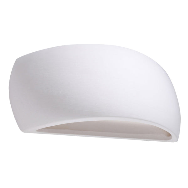 Keramik Wandleuchte Pontius Weiß, E27, Modern, Led-Fähig-Leuchtezauber