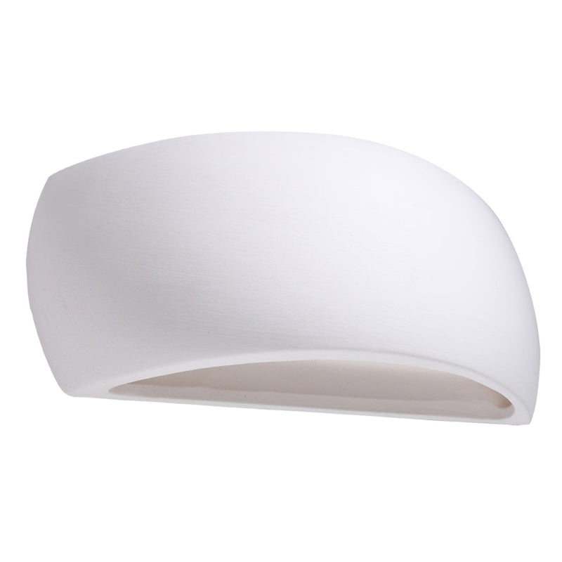 Keramik Wandleuchte Pontius Weiß, E27, Modern, Led-Fähig-Leuchtezauber