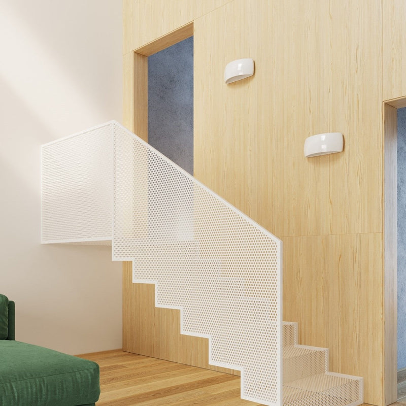 Keramik Wandleuchte Pontius Weiß, E27, Modern, Led-Fähig-Leuchtezauber