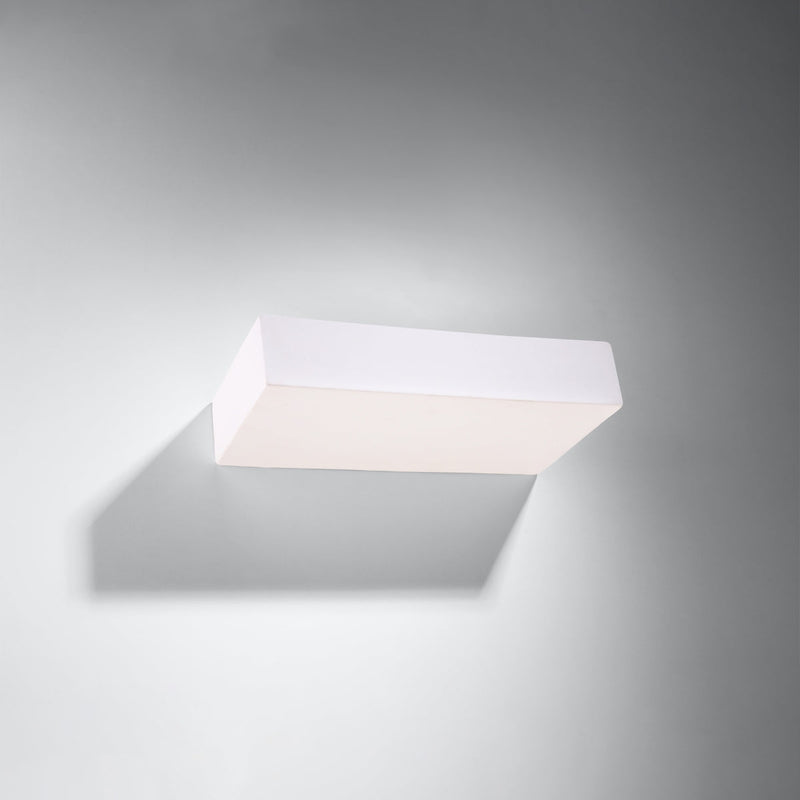 Keramik Wandleuchte Taugan Weiß, E27, Modern, Led-Fähig-Leuchtezauber