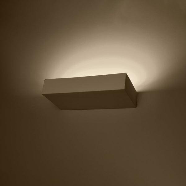 Keramik Wandleuchte Taugan Weiß, E27, Modern, Led-Fähig-Leuchtezauber