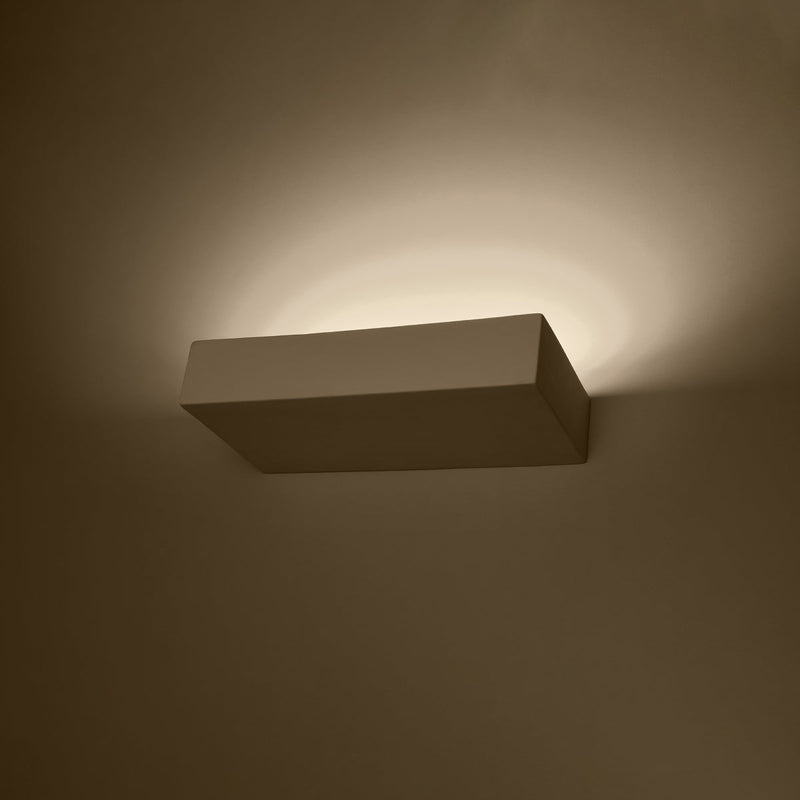 Keramik Wandleuchte Taugan Weiß, E27, Modern, Led-Fähig-Leuchtezauber