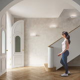 Keramik Wandleuchte Hattor Weiß, E27, Modernes Design-Leuchtezauber