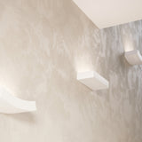 Keramik Wandleuchte Hattor Weiß, E27, Modernes Design-Leuchtezauber