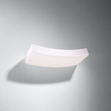 Keramik Wandleuchte Hattor Weiß, E27, Modernes Design-Leuchtezauber