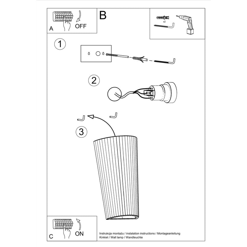 Keramik Wandleuchte Lana Weiß, Design, Led-Kompatibel, E27-Leuchtezauber