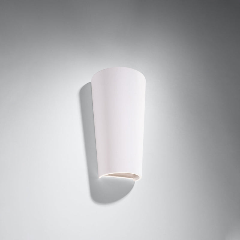 Keramik Wandleuchte Lana Weiß, Design, Led-Kompatibel, E27-Leuchtezauber