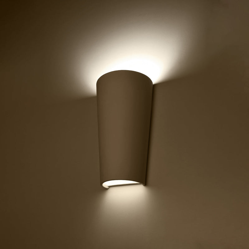 Keramik Wandleuchte Lana Weiß, Design, Led-Kompatibel, E27-Leuchtezauber