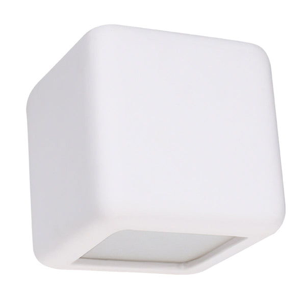 Keramik Wandleuchte Nesta Weiß, Modern, Led-Fähig, E27-Leuchtezauber