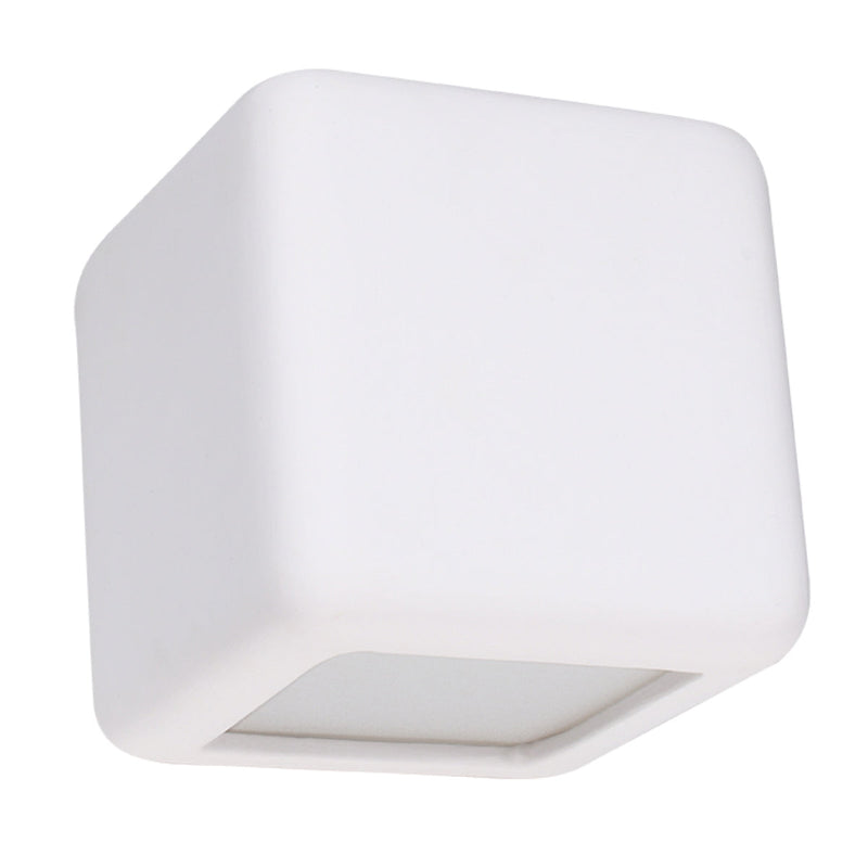 Keramik Wandleuchte Nesta Weiß, Modern, Led-Fähig, E27-Leuchtezauber