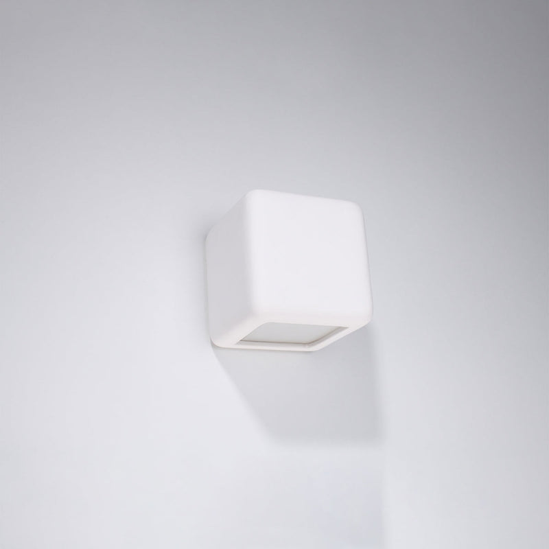 Keramik Wandleuchte Nesta Weiß, Modern, Led-Fähig, E27-Leuchtezauber