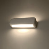 Keramik Wandleuchte Subani Weiß, E27, Modernes Design-Leuchtezauber