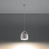 Keramik Pendelleuchte Bukano Rustikal Weiß-Leuchtezauber