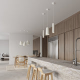 Keramik Hängeleuchte Electra Weiß Rustikal-Leuchtezauber