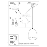 Keramik Pendelleuchte Flawiusz Rustikal Weiß-Leuchtezauber