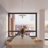 Hängeleuchte Flavio Weiß Rund Modern Design-Leuchtezauber