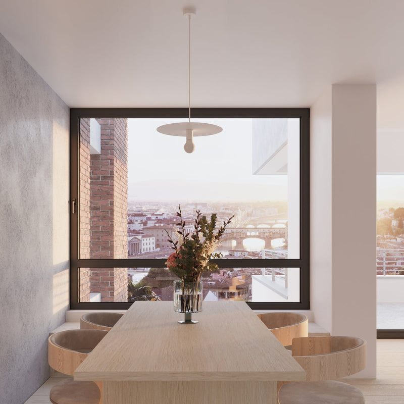 Hängeleuchte Flavio Weiß Rund Modern Design-Leuchtezauber