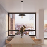 Hängeleuchte Flavio Schwarz Rund Modern Design-Leuchtezauber