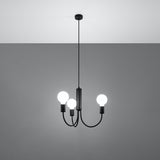 Kronleuchter Piccolo 3-Flammig Schwarz-Leuchtezauber