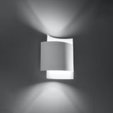 Wandleuchte Impact Weiß, Designlampe, E27, Led-Kompatibel-Leuchtezauber