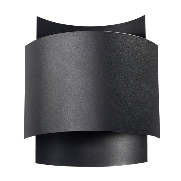 Wandleuchte Impact Schwarz, Modernes Design, E27, Led-Fähig-Leuchtezauber
