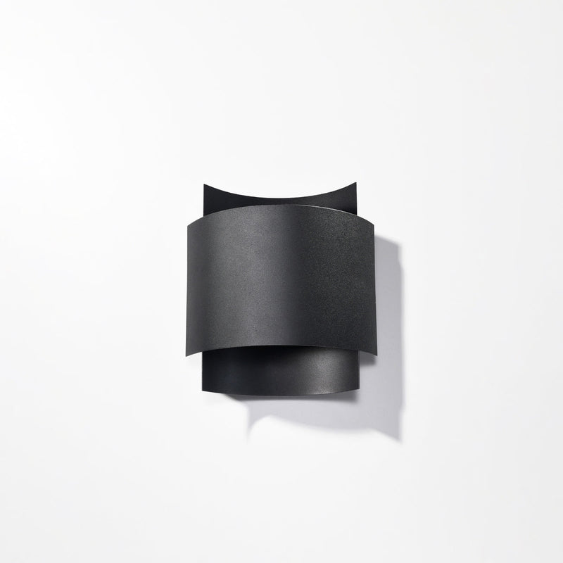 Wandleuchte Impact Schwarz, Modernes Design, E27, Led-Fähig-Leuchtezauber