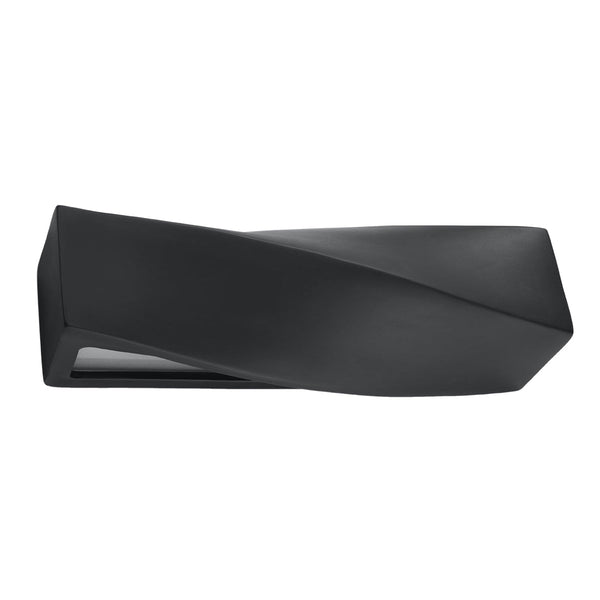 Keramik Wandleuchte Sigma Schwarz, E27, Modern, Led-Fähig-Leuchtezauber