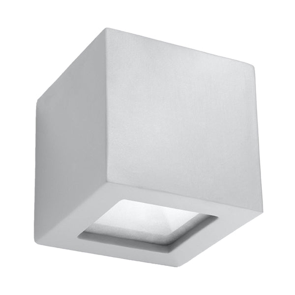 Keramik Wandleuchte Leo Grau, Modernes Design, E27 Fassung-Leuchtezauber