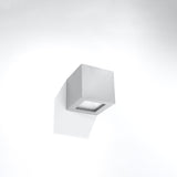 Keramik Wandleuchte Leo Grau, Modernes Design, E27 Fassung-Leuchtezauber