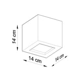 Keramik Wandleuchte Leo Schwarz, E27, Led-Kompatibel-Leuchtezauber