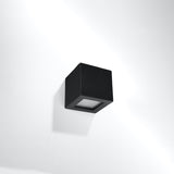 Keramik Wandleuchte Leo Schwarz, E27, Led-Kompatibel-Leuchtezauber