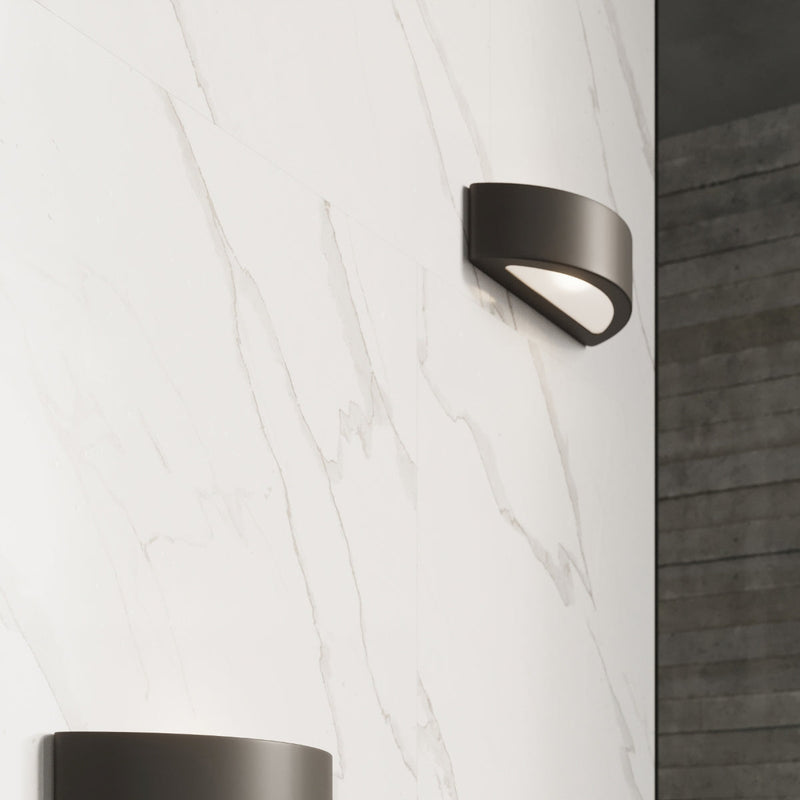 Moderne Keramik Wandleuchte Atena Schwarz, E27, Led-Leuchtezauber
