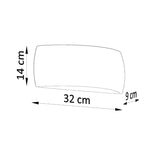 Keramik Wandleuchte Pontius Grau, E27, Modernes Design-Leuchtezauber