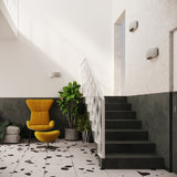 Keramik Wandleuchte Pontius Grau, E27, Modernes Design-Leuchtezauber