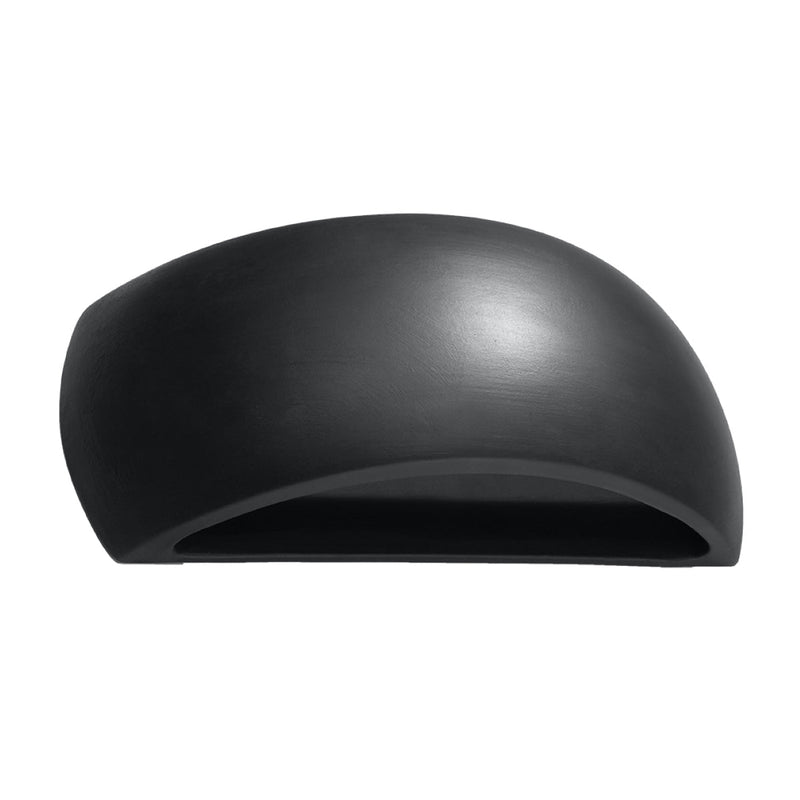 Wandleuchte Pontius Schwarz, Keramik, E27, Modern-Leuchtezauber