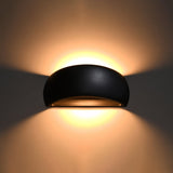 Wandleuchte Pontius Schwarz, Keramik, E27, Modern-Leuchtezauber
