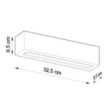 Keramik Wandleuchte Vega Schwarz, E27, Modernes Design-Leuchtezauber