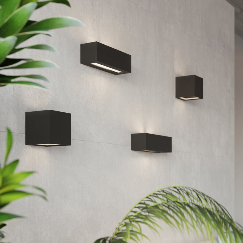 Keramik Wandleuchte Vega Schwarz, E27, Modernes Design-Leuchtezauber