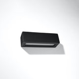 Keramik Wandleuchte Vega Schwarz, E27, Modernes Design-Leuchtezauber