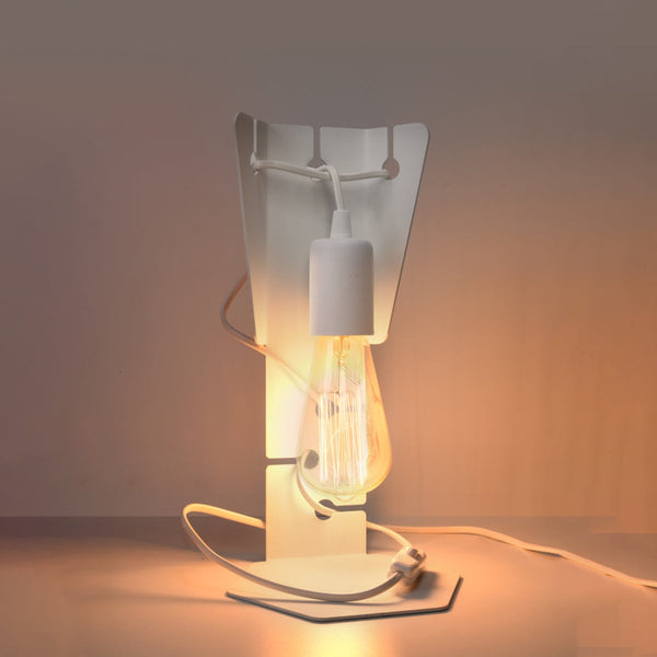 Tischleuchte Arby Weiß – Weiße Designlampe Im Modernen Look-Leuchtezauber