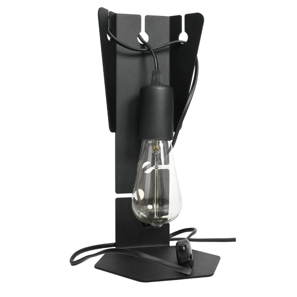 Tischleuchte Arby Schwarz – Schlichte Designlampe Mit Kegelform-Leuchtezauber