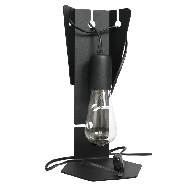 Tischleuchte Arby Schwarz – Schlichte Designlampe Mit Kegelform-Leuchtezauber