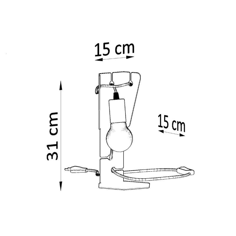 Tischleuchte Arby Schwarz – Schlichte Designlampe Mit Kegelform-Leuchtezauber