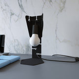 Tischleuchte Arby Schwarz – Schlichte Designlampe Mit Kegelform-Leuchtezauber