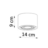 Deckenleuchte Basic 1 Beton Einflammige Beton-Deckenlampe – Kompakt & Stilvoll-Leuchtezauber