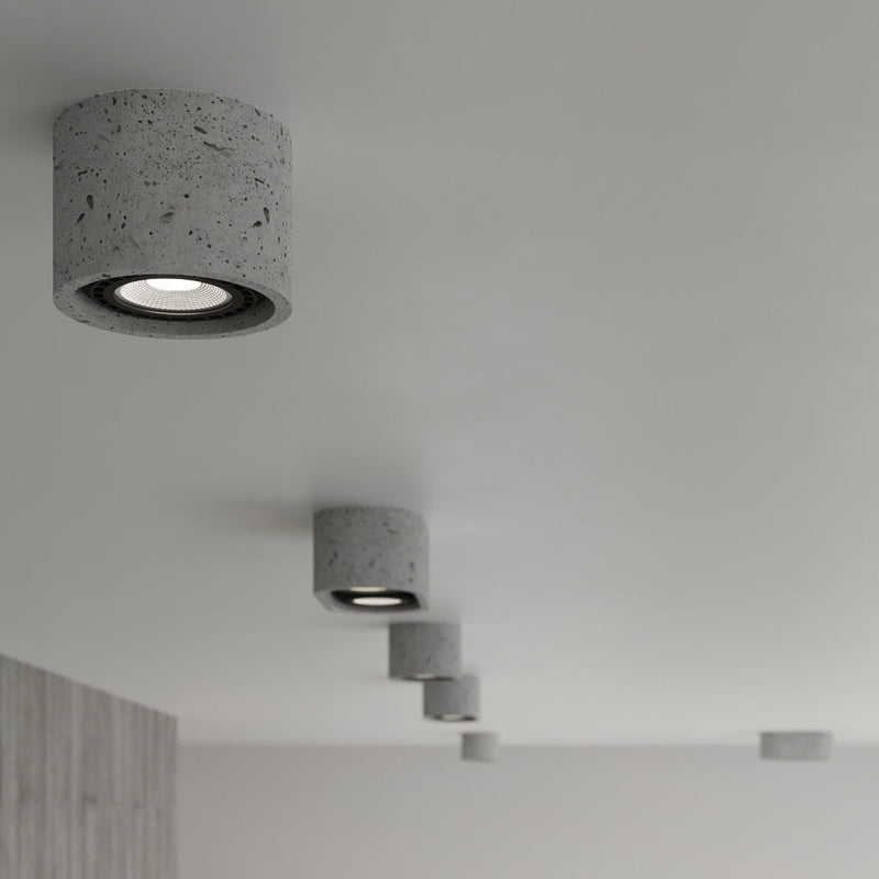 Deckenleuchte Basic 2 Beton Zweiflammige Betonlampe – Schlicht & Funktional-Leuchtezauber