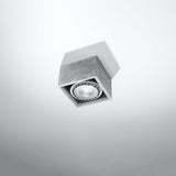 Deckenleuchte Quatro 1 Beton Einflammige Beton-Deckenleuchte – Minimalistisch & Modern-Leuchtezauber