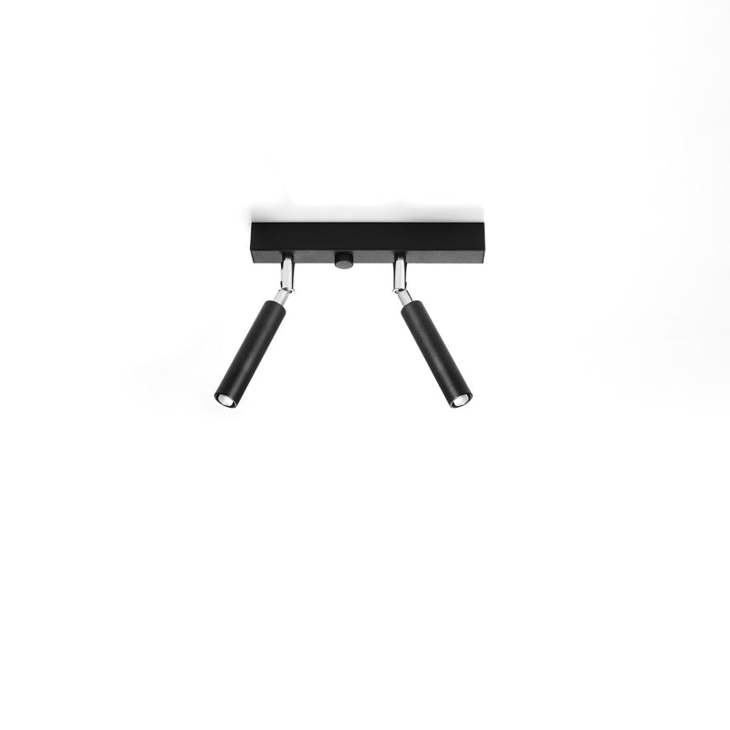 Deckenleuchte Eyetech 2 Schwarz Zweiflammige Spotlampe – Schlicht & Funktional-Leuchtezauber