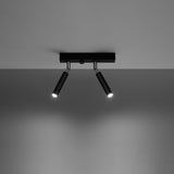 Deckenleuchte Eyetech 2 Schwarz Zweiflammige Spotlampe – Schlicht & Funktional-Leuchtezauber