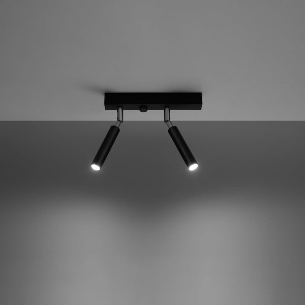 Deckenleuchte Eyetech 2 Schwarz Zweiflammige Spotlampe – Schlicht & Funktional-Leuchtezauber